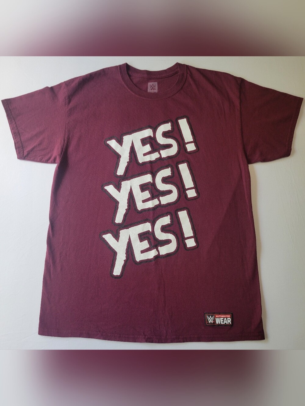 WWE Daniel Bryan Burgandy Red Yes! T-Shirt
